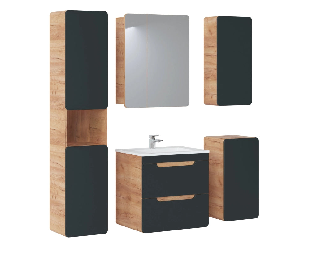 Mobile sottolavabo 60 cm 2 cassetti Aruba Cosmos 60 x 59 x 46 cm