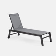 LETTINO SUMMER 210X65XH43CM GRIGIO ALLUMINIO.