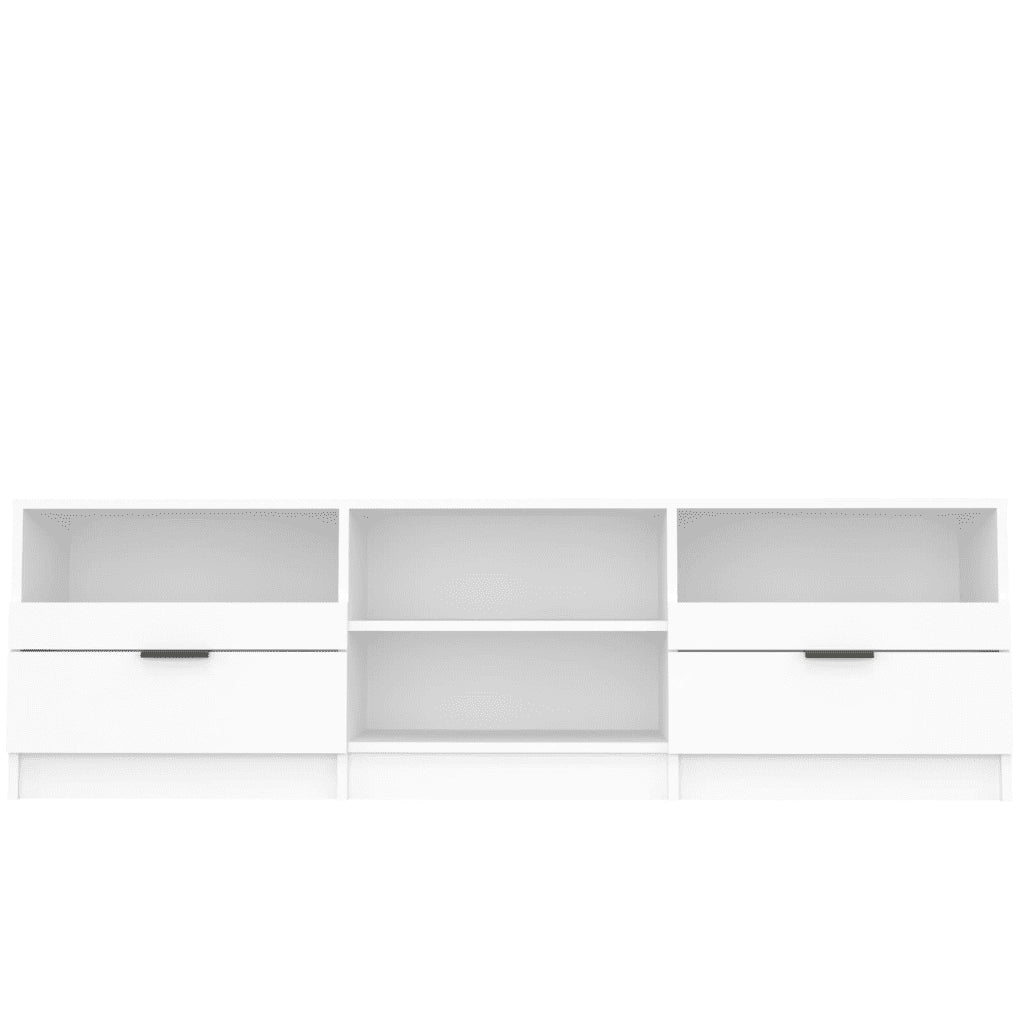 Mobile Porta TV Bianco 150x33,5x45 cm in Legno Multistrato