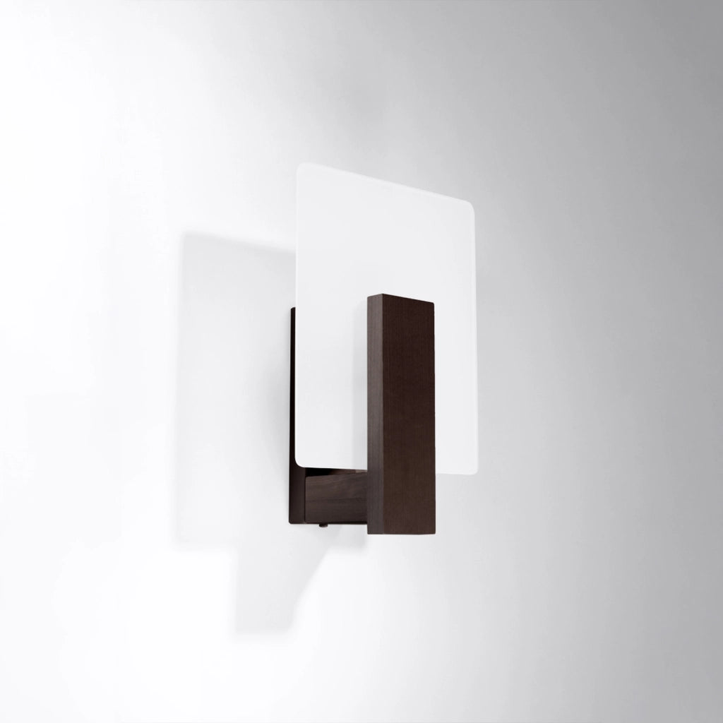 Applique moderna legno wenge Norkka E14 10W Pure Lume