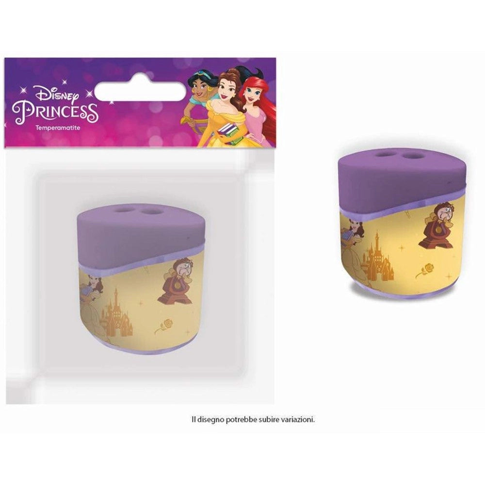 Trade Shop - Temperamatite Ovale A 2 Fori Con Serbatoio Principesse Cancelleria Scuola Bambine 960474 -