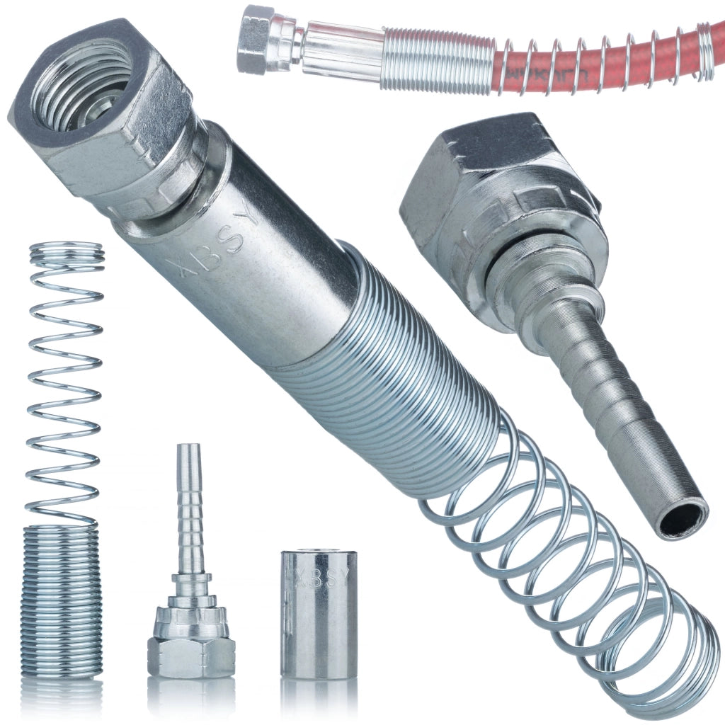 Raccordo per Tubo Verniciatura 1/4" – Acciaio Inox, Protezione Durevole | Antiabrasione, Antipiega