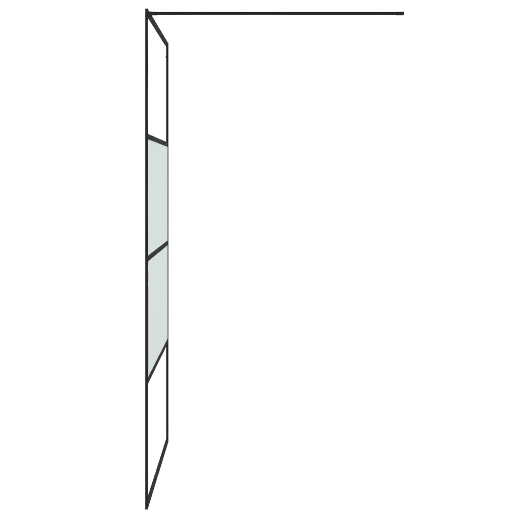 Parete Doccia Walk in 115x195 cm Vetro Semi Smerigliato ESG 152128