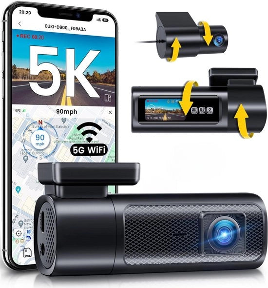 Cannoni di Sorveglianza per Auto - Visori - Avanti - Indietro - Registrazione Video - Sicurezza Stradale - Protezione in Parcheggio - Registrazione Continua - Giorno e Notte - Prevenzione Danni