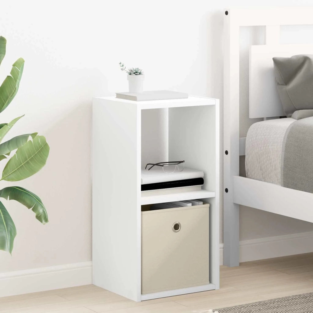 Comodino 2 pcs Bianco 30,5 x 27 x 59,5 cm Legno multistrato