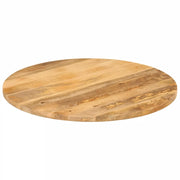 Piano per Tavolo Ø 80x3,8 cm Rotondo in Legno Massello di Mango 370067