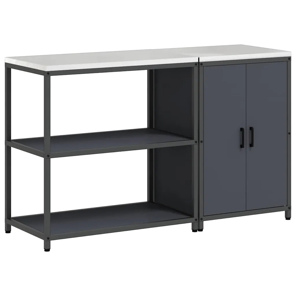 Set di Stoccaggio per Cucina con lo scaffale 2 pcs Antracite 3392661