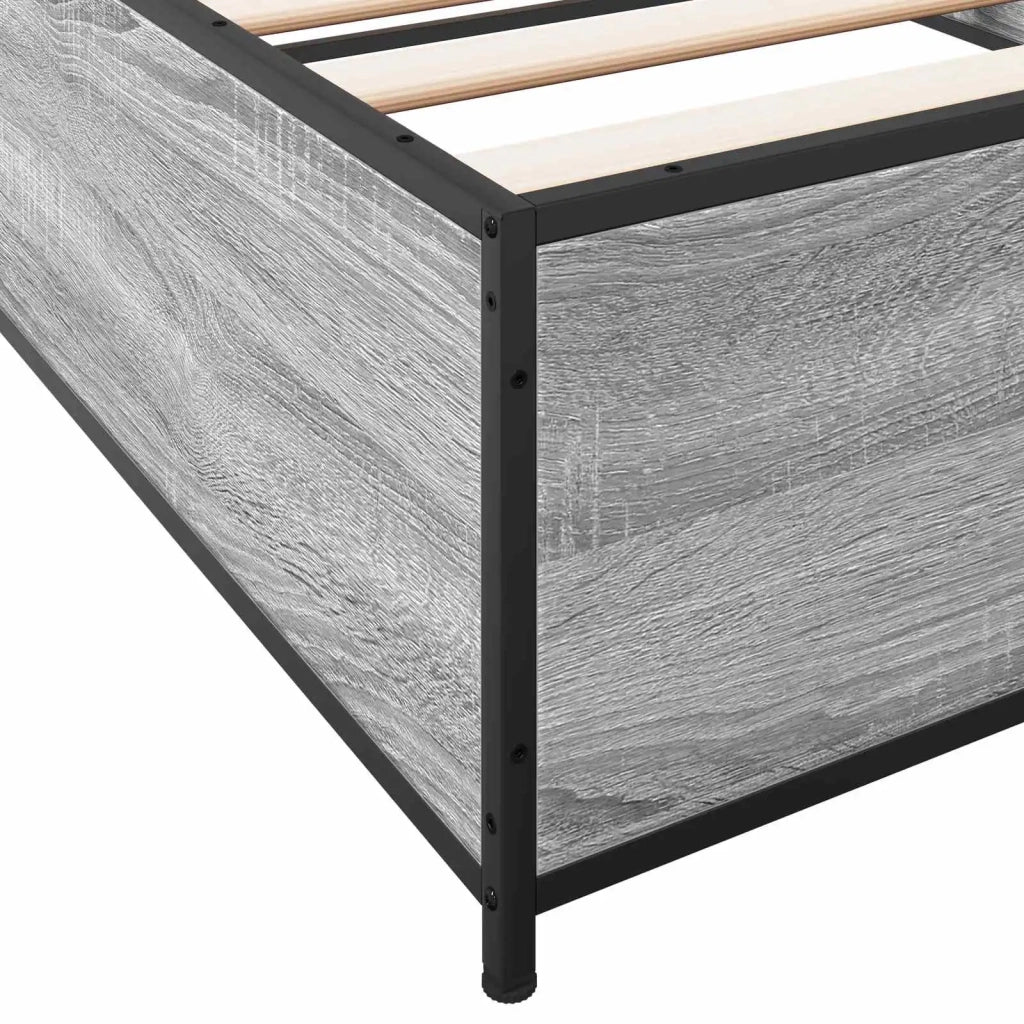 Struttura del letto Sonoma grigio 80 x 200 cm 8009140