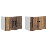 Pensile da cucina | Armadietto a muro PORTO 2 pz Legno vecchio 60 x 31 x 40 cm