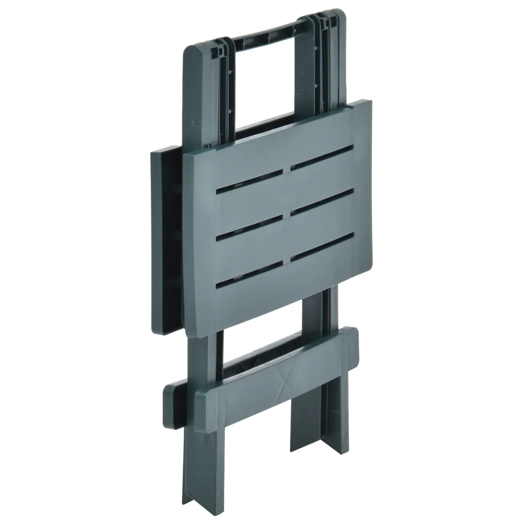 Tavolo da Giardino Pieghevole Verde 45x43x50 cm in Plastica 48809