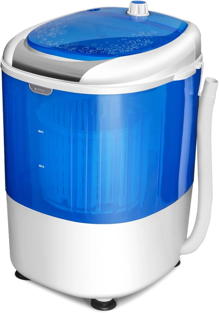 Mini Lavatrice con Centrifuga, Semi Automatico, Lavatrice Compatta Portatile con Funzione Timer, Ideale per Dormitorio e Campeggio, 2,5 kg, 170 W [Classe di efficienza energetica E]