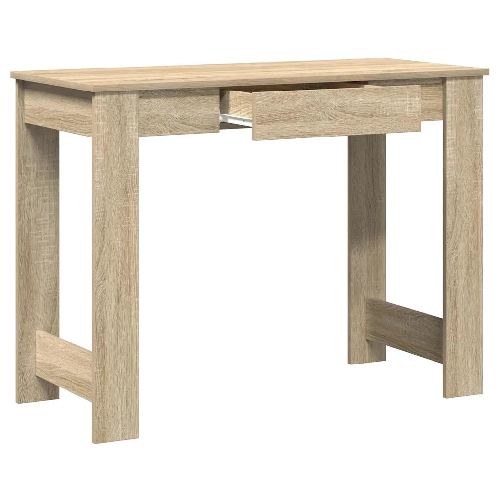 Scrivania Rovere Sonoma 100x45x75 cm in Legno Multistrato 860429