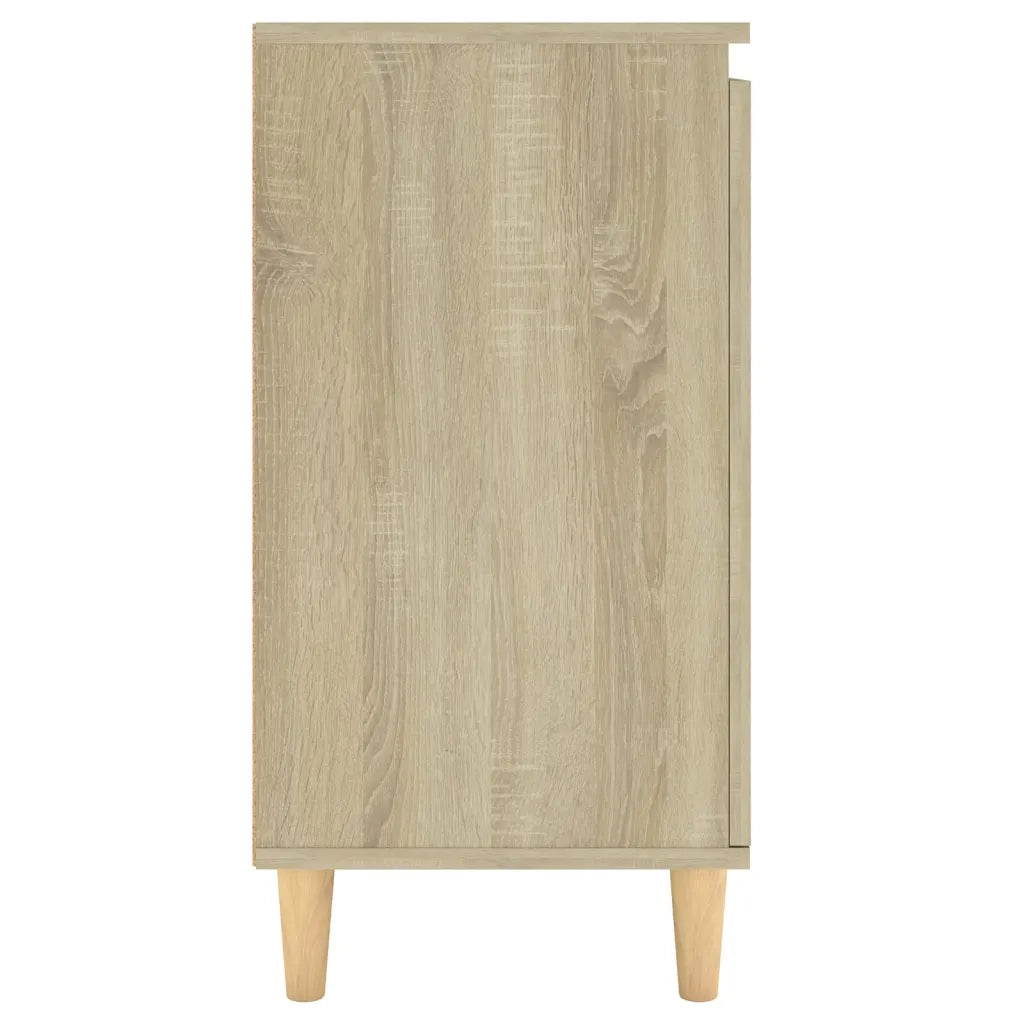 Credenza con Gambe Legno Massello Sonoma 60x35x70cm Multistrato 806070