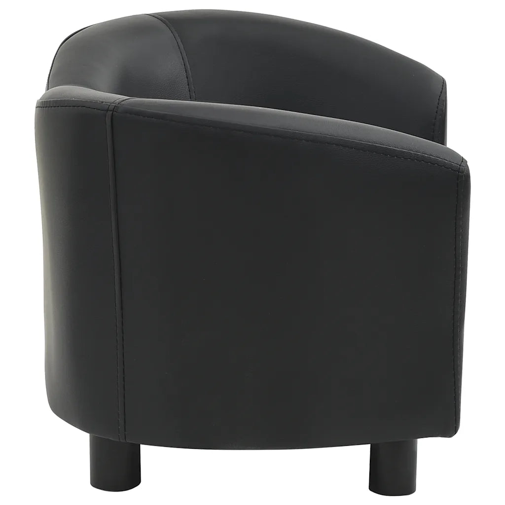 Divano per Cani Nero 67x41x39 cm in Similpelle 170946