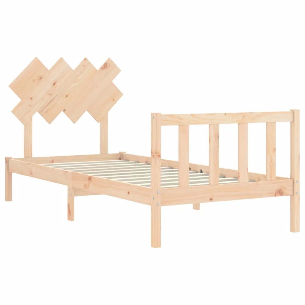 Giroletto senza Materasso 90x200 cm in Legno Massello di Pino