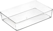Organizzatori di cassetto trasparenti, organizzatori di cassetto in plastica per ufficio, cucina, bagno e studio, organizzatori di cassetto in plastica separati per comodini, articoli di trucco.
