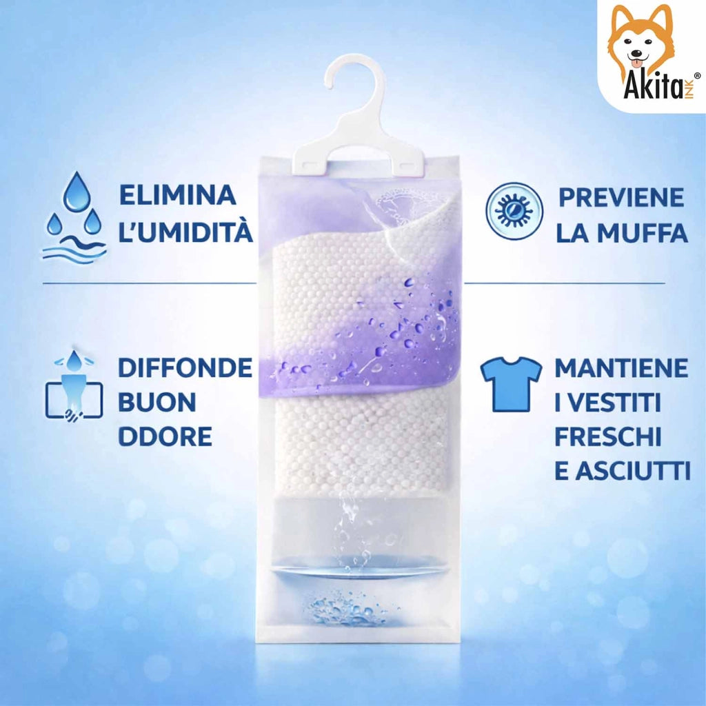 Akitaink 24 Assorbiumidita Armadio con Gancio