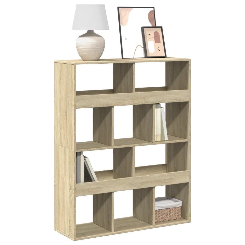 Libreria-Scaffale per Libri-Mobile di Stoccaggio Rovere Sonoma 100x33x125,5 cm in Legno Multistrato 261630