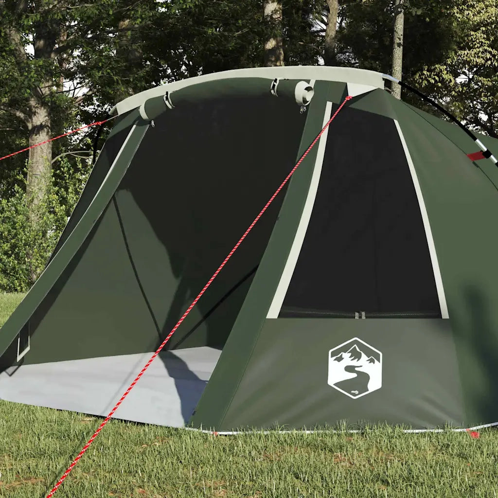 Tenda Tunnel per 3 Persone 3 persona Verde e Bianco 42004050