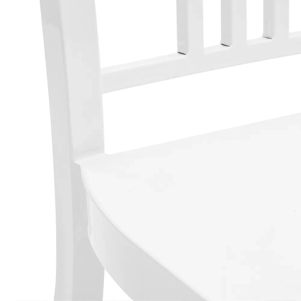 Set 2 sedie moderne metallo bianco lucido 41x46x83