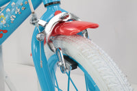 Bicicletta per Bambini 14" MTB a 2 Freni e Stabilizzatori Puffi Azzurro e Rosso