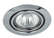 Faretto da incasso tondo orientabile 12V MR16 cromo Rabalux 1092