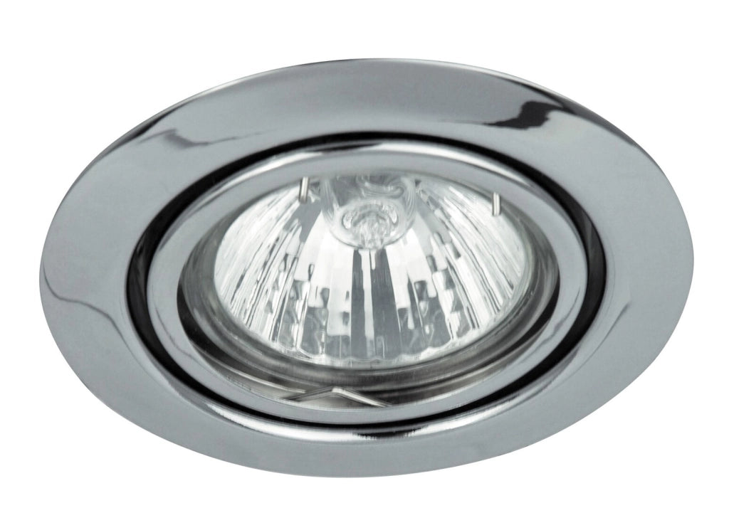 Faretto da incasso tondo orientabile 12V MR16 cromo Rabalux 1092