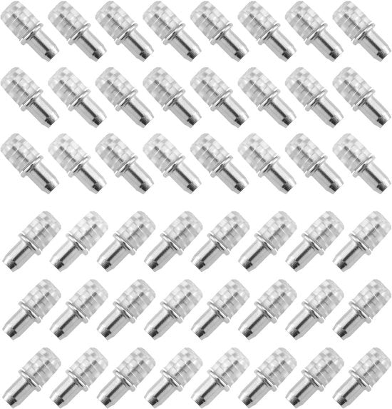 Set di 100 Supporti per Tavole 5 mm, Sostegno Solido per Tavole, Sostegni per Tavole in Legno, Sostegni per Tavole in Metallo e Sostegni per Tavole con Base in Vetro