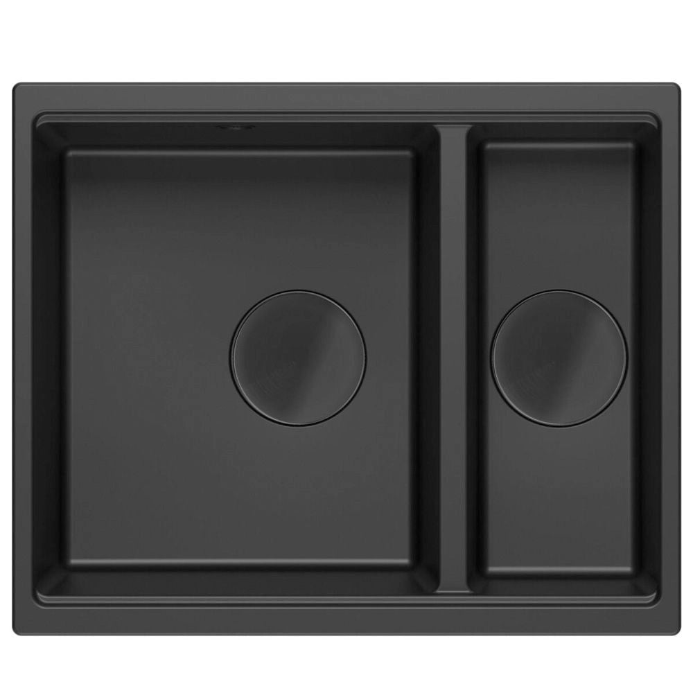 Lavello In Granito Logan 150 Black Tappo oro