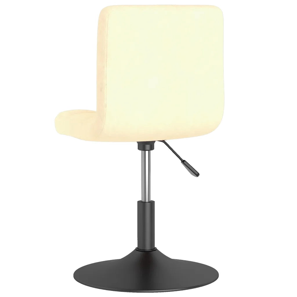 Sedie da Pranzo Girevoli 2 pz Crema in Velluto cod mxl 29044