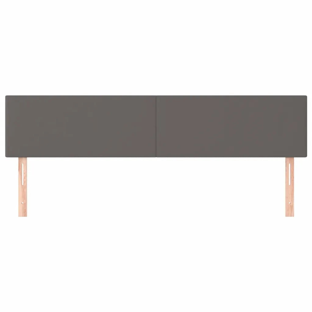 Testiera | Testata Grigio 160x5x78/88 cm in Similpelle