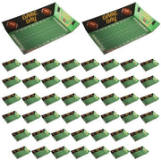 Scatole per Popcorn con Tema Calcio - Tavoli per Snack con Scatole - Piatti di Carta da Impostare - Motivi Calcio/Rugby - Accessori per Feste di Compleanno - Accessori per Feste