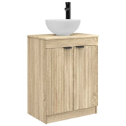 Mobile da bagno con Lavabo | Armadio Lavabo Rovere Sonoma 54 x 35 x 83 cm