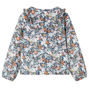 Camicia da Bambina a Maniche Lunghe Blu Scuro 104 14375