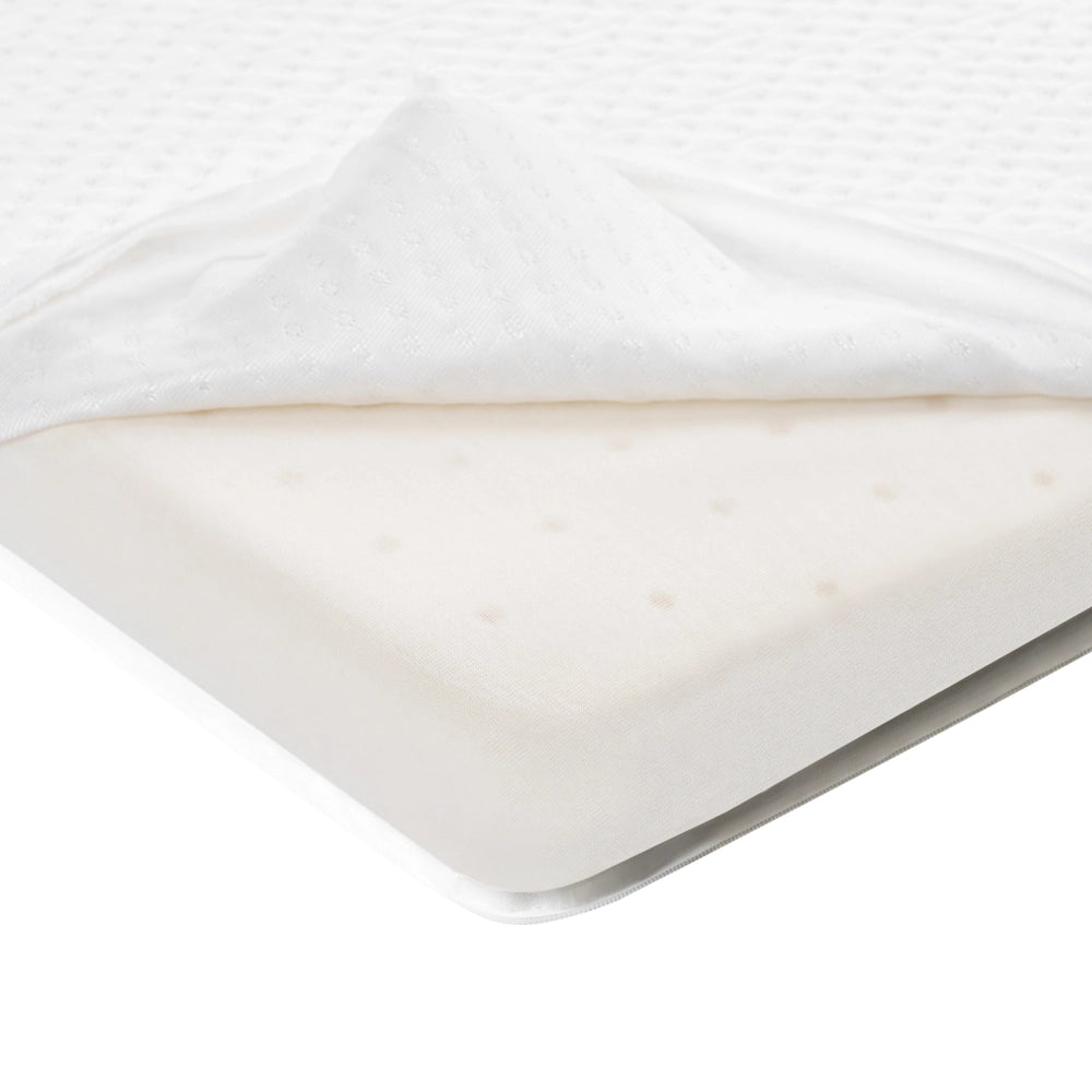 Coprimaterasso in schiuma bianca 120 x 200 cm comfort morbidezza