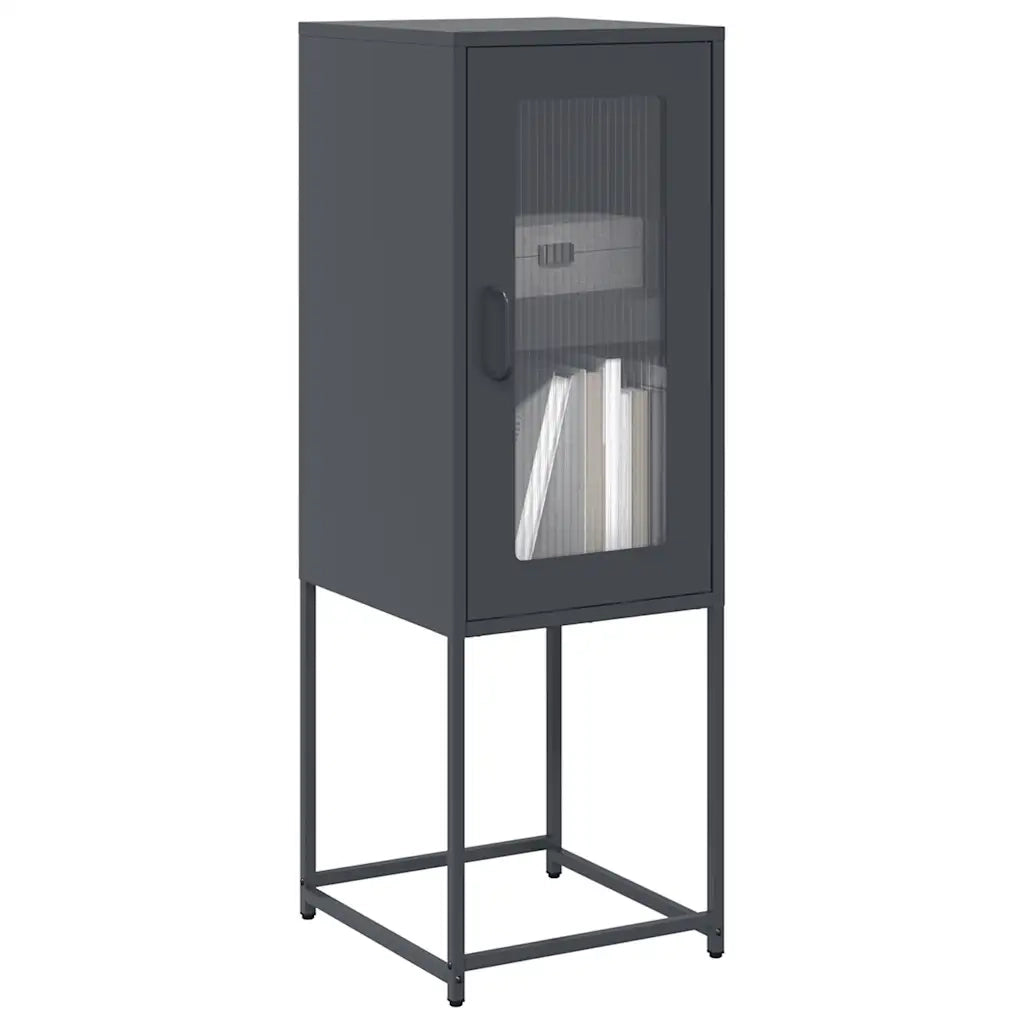 Credenza Antracite 36x39x107 cm in Acciaio Laminato a Freddo 853400