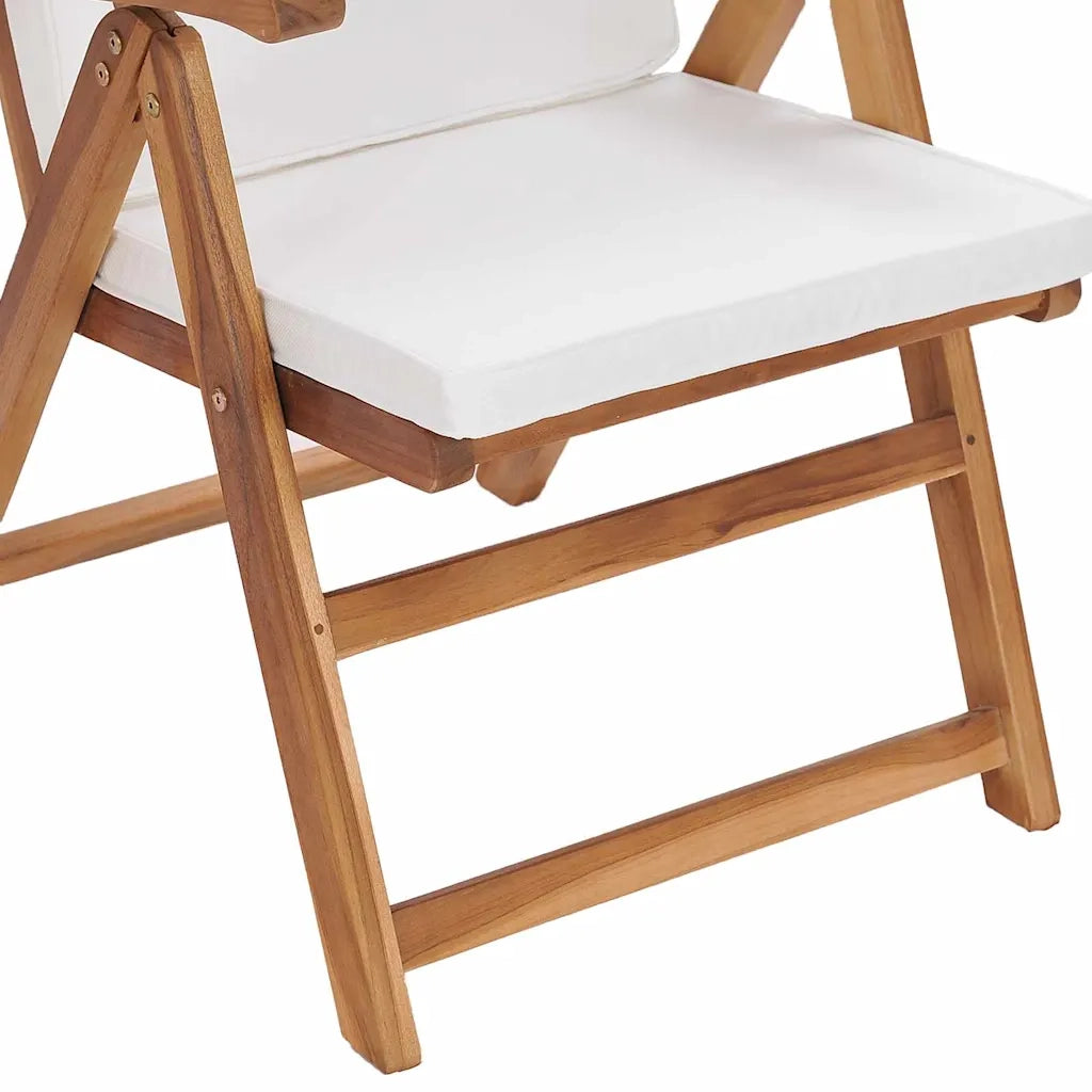 Sedia da Giardino 8 pcs Marrone e bianco 57 x 71.5 x 104 cm 3375771