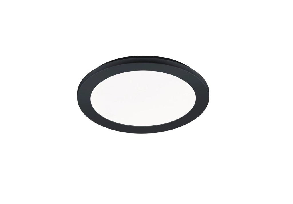 Plafoniera da Interno a LED in Plastica Nero Opaco