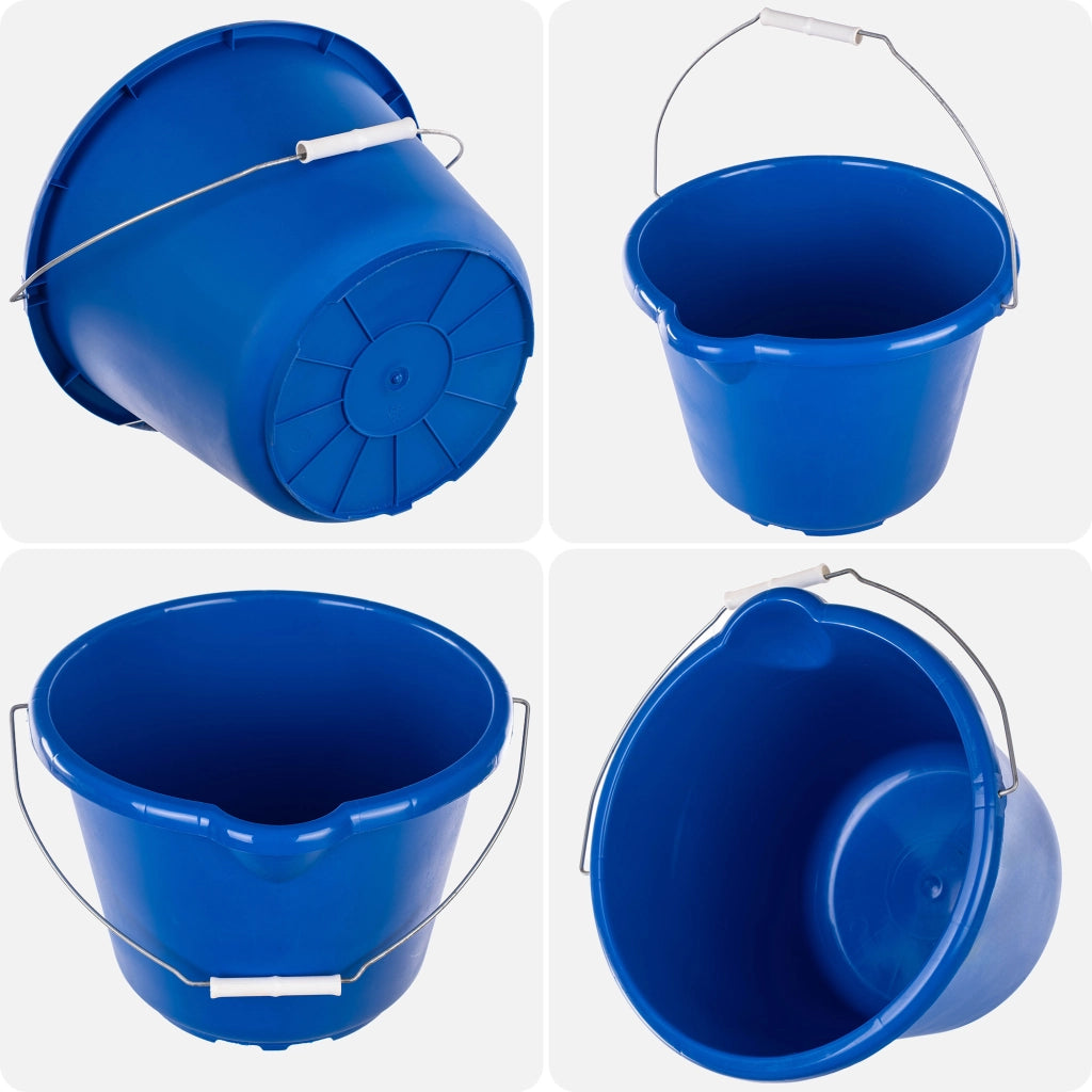 Secchio da cantiere KADAX con imbuto, maniglia, misurino, 12 litri, in plastica, resistente.