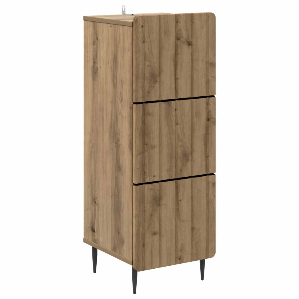 Mobile con Cassetti Rovere Artigianale 33 x 34,5 x 92 cm