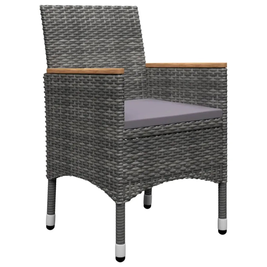 Set Mobili da Pranzo per Giardino 5 pz Grigio 3068748