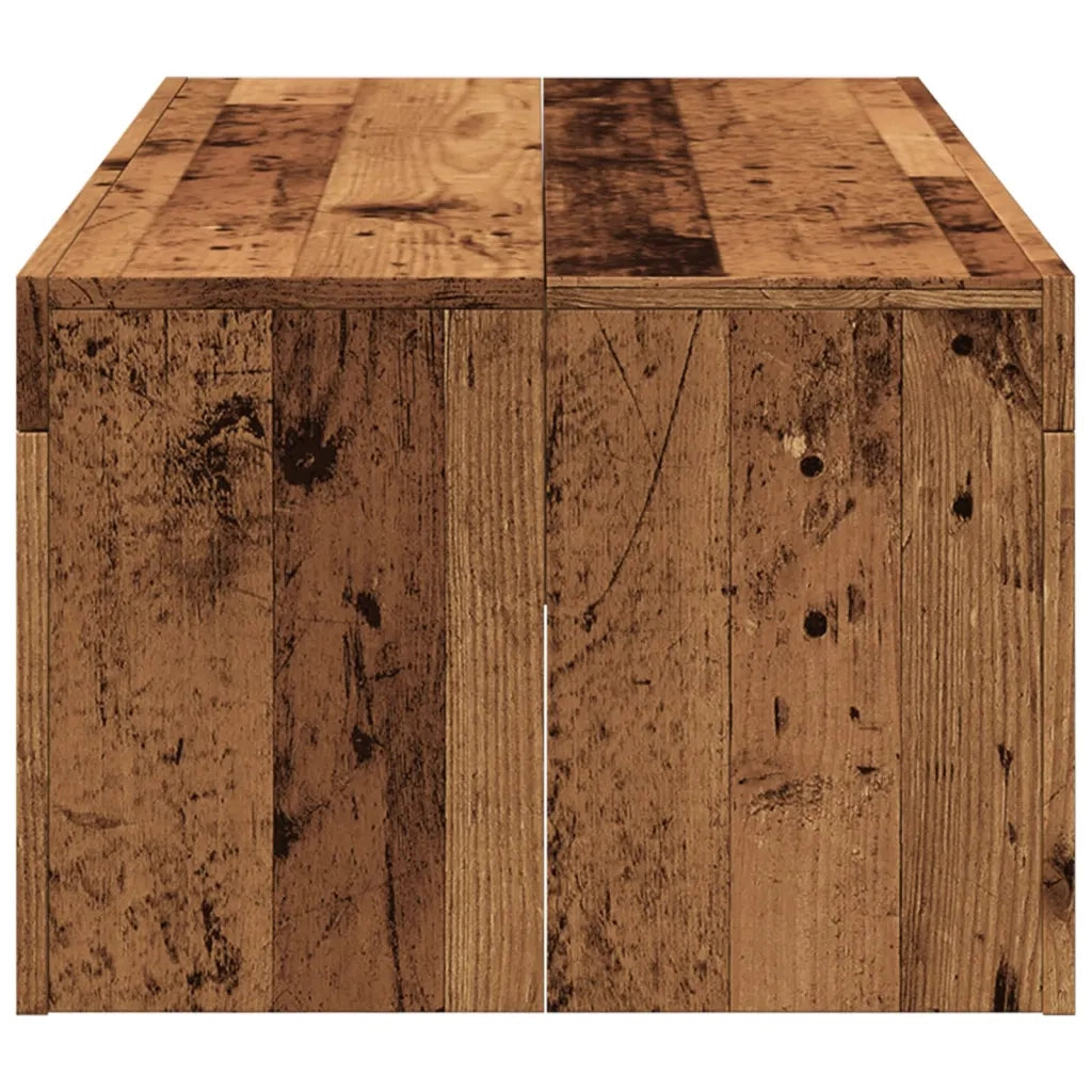 vidaXL Tavolino da Salotto Legno Antico 102x50x35 cm in Truciolato