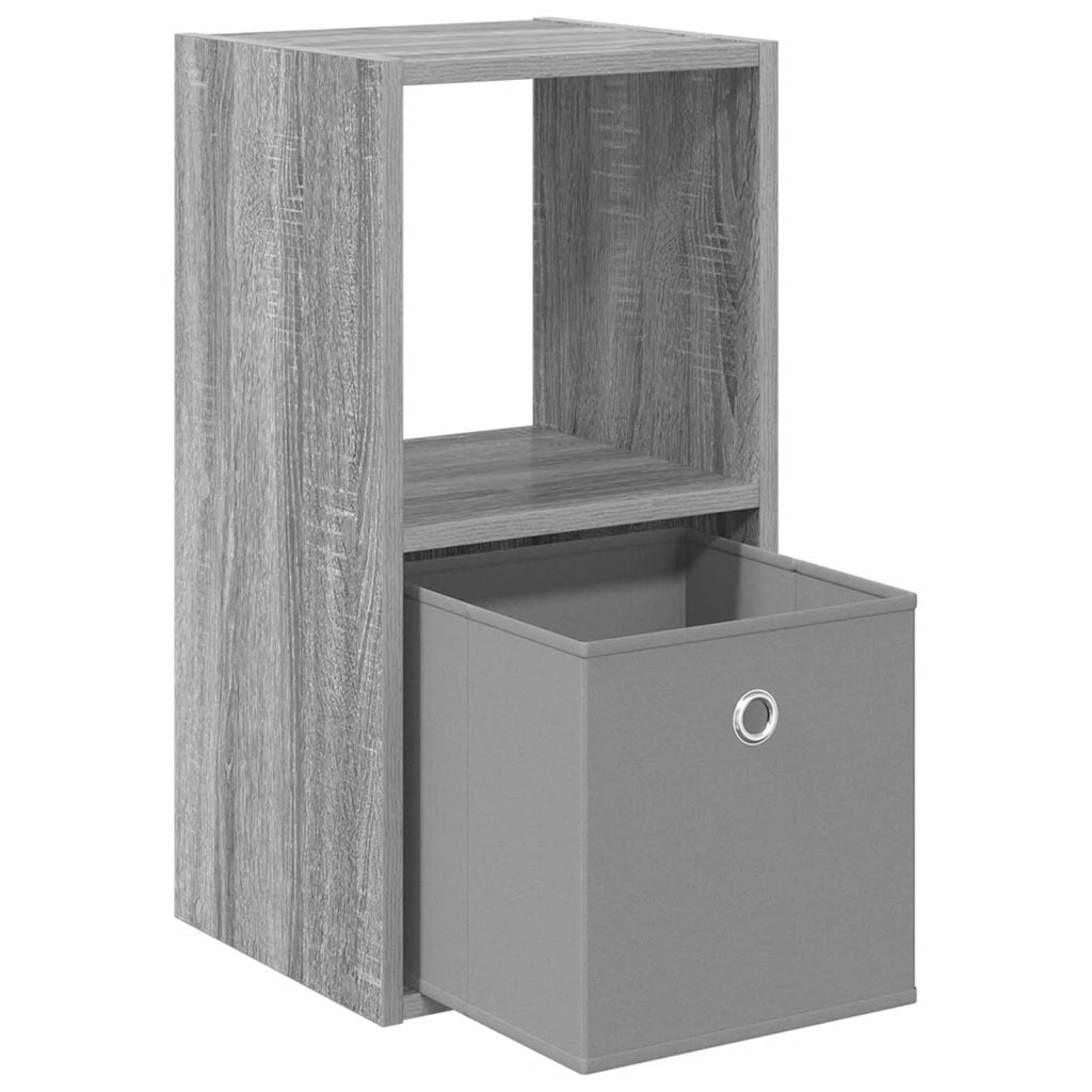 Comodino con cassetto 2 pcs Grigio Sonoma 30,5 x 27 x 59,5 cm