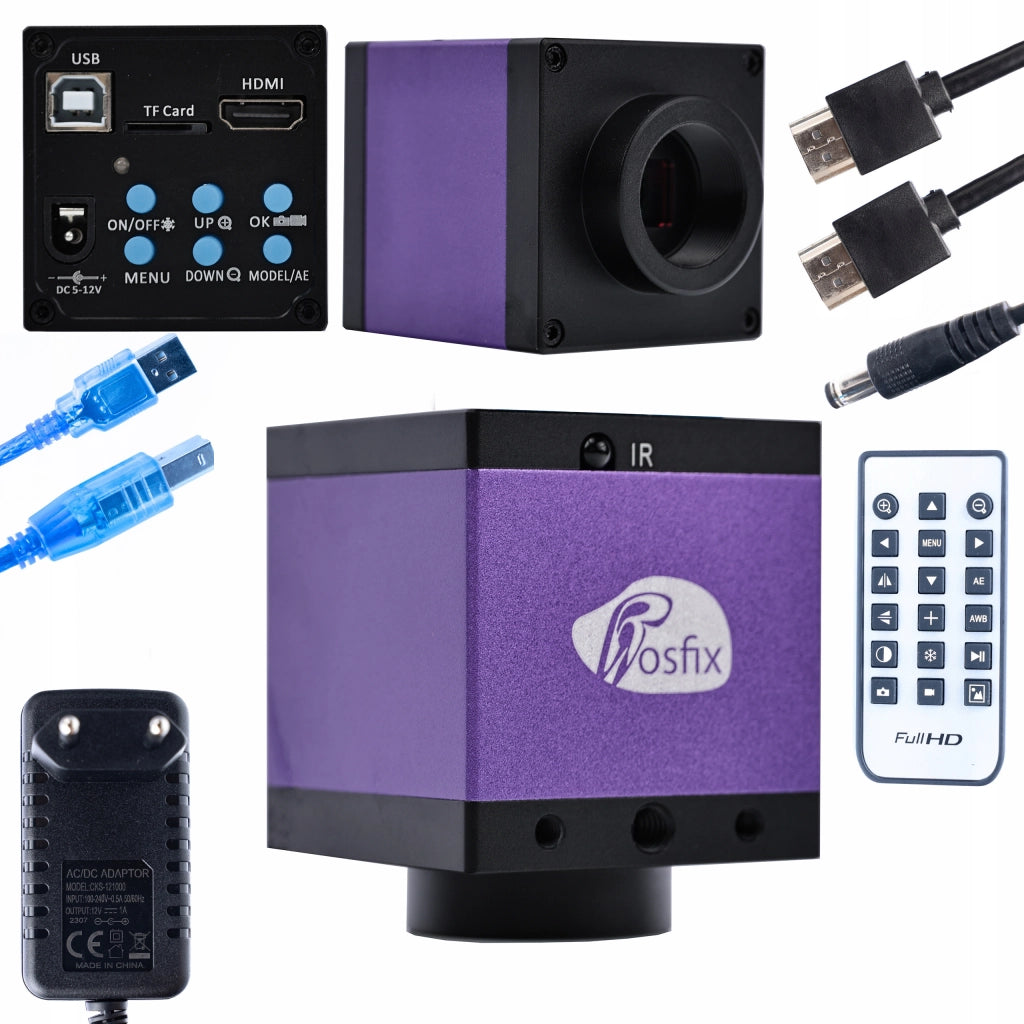 Mikroscopio Digitale Earth Pro MCEP-0.5X-PZRR – Braccio Regolabile, Display 8" | Zoom 7-45x, C-Mount