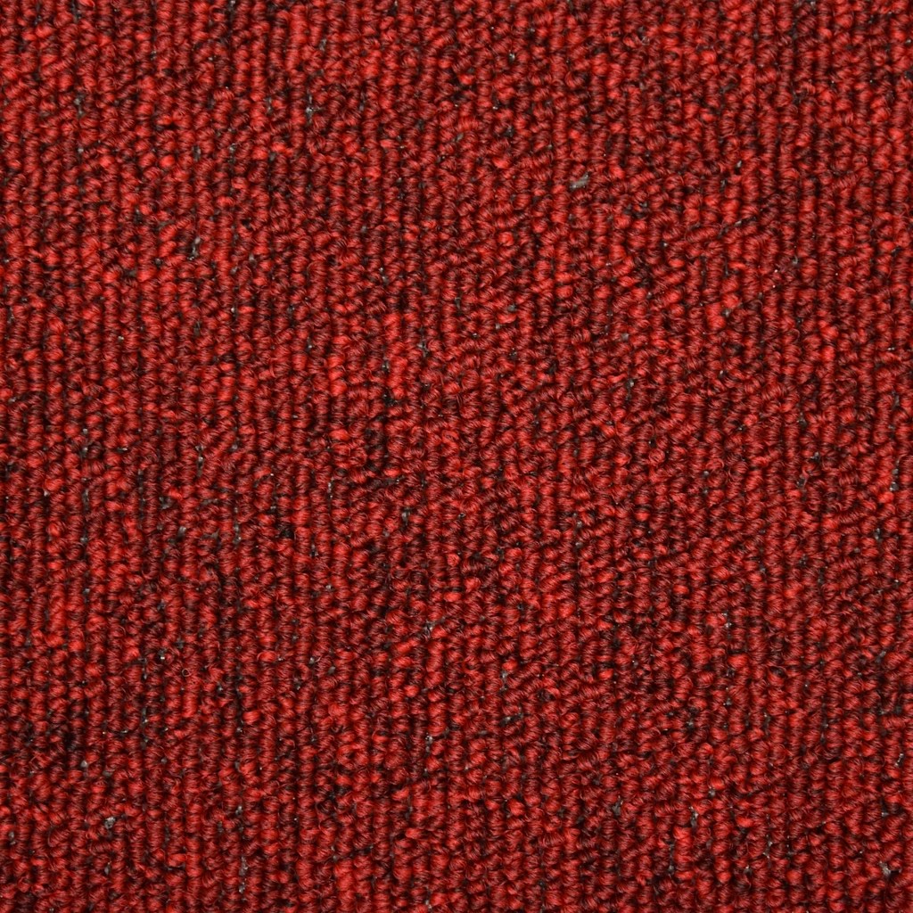 Tappetini per scale 15 pz | Gradini per Scale 65x21x4 cm Rossi rettangolare