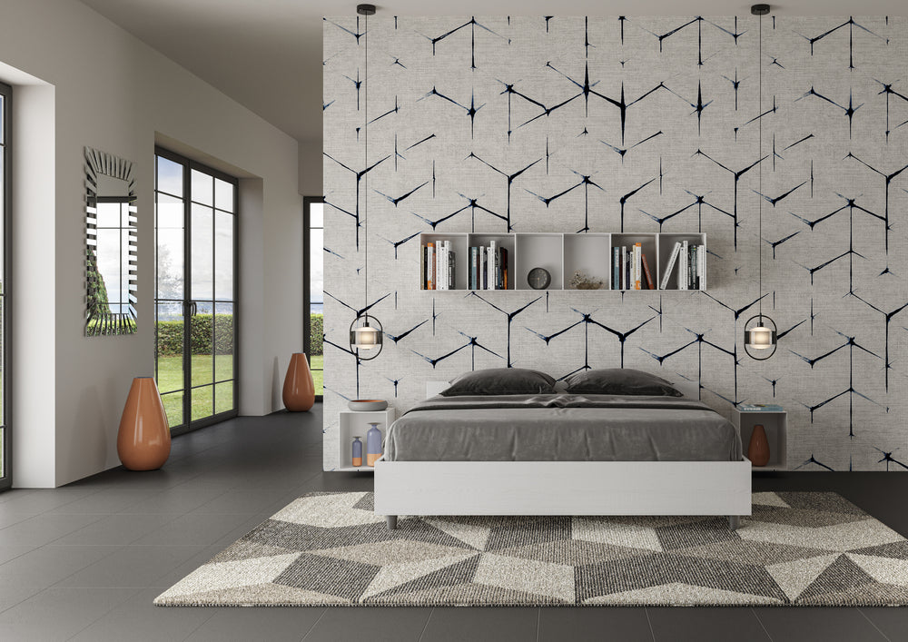 Letto Matrimoniale 160x190 cm con Rete Nuamo Frassino Bianco