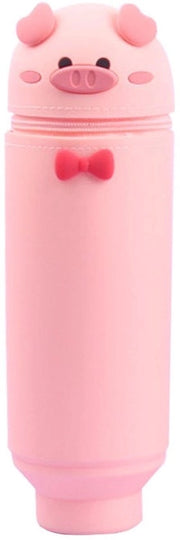 Trovatore di Pennarelli per Bambini - Design Creativo - Materiale Silicone - Rasoio per Pennarelli - Dimensioni 18 x 6,5 cm - Colorazione Rosa