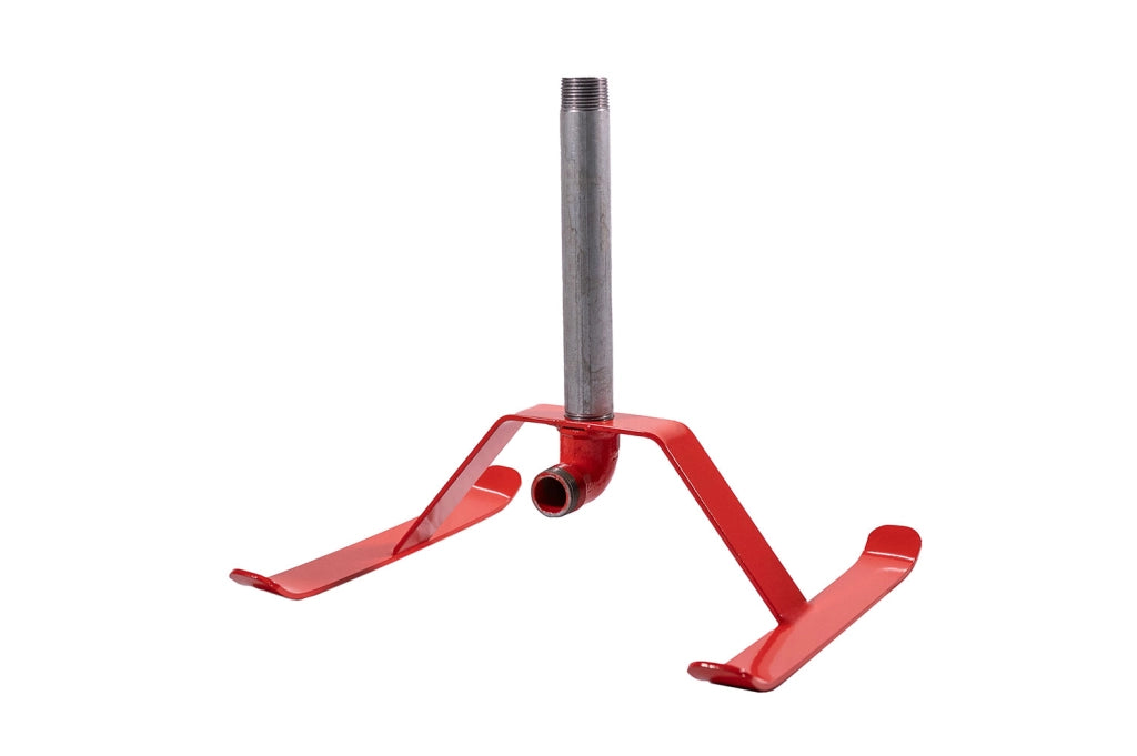 Slitta Professionale per Irrigatore con filetto 1” M Agrati 553IT in Acciaio Verniciato e Acciaio Zincato Rosso