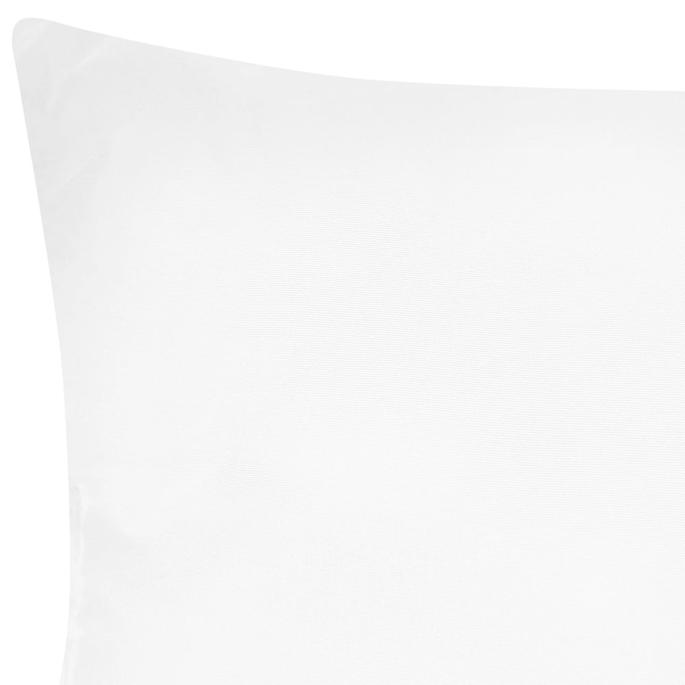 Cuscino tradizionale bianco in microfibra e poliestere a basso profilo 40 x 80 cm camera da letto design classico