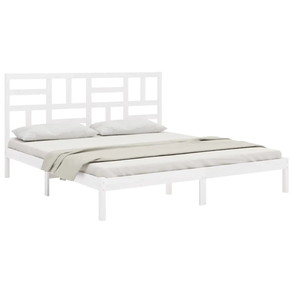 Giroletto Bianco in Legno Massello 180x200 cm 6FT Super King cod mxl 59974